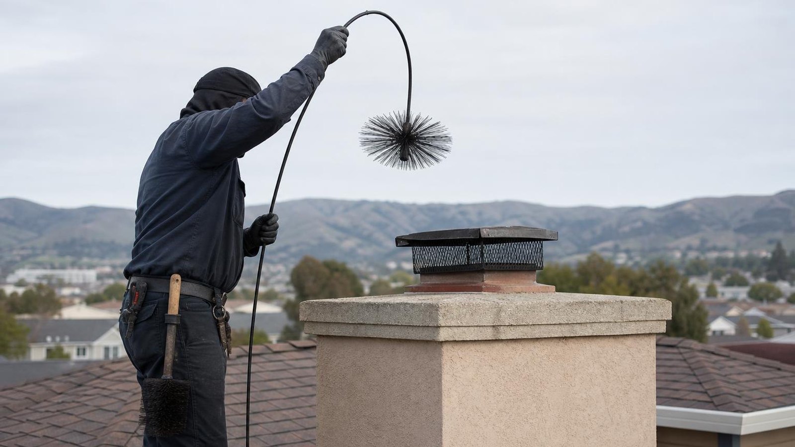 Practical chimney sweep & inspection in San Bruno